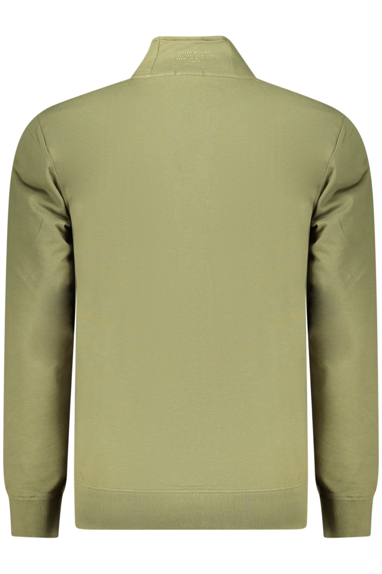 COVERI MOVING FELPA CON ZIP UOMO VERDE