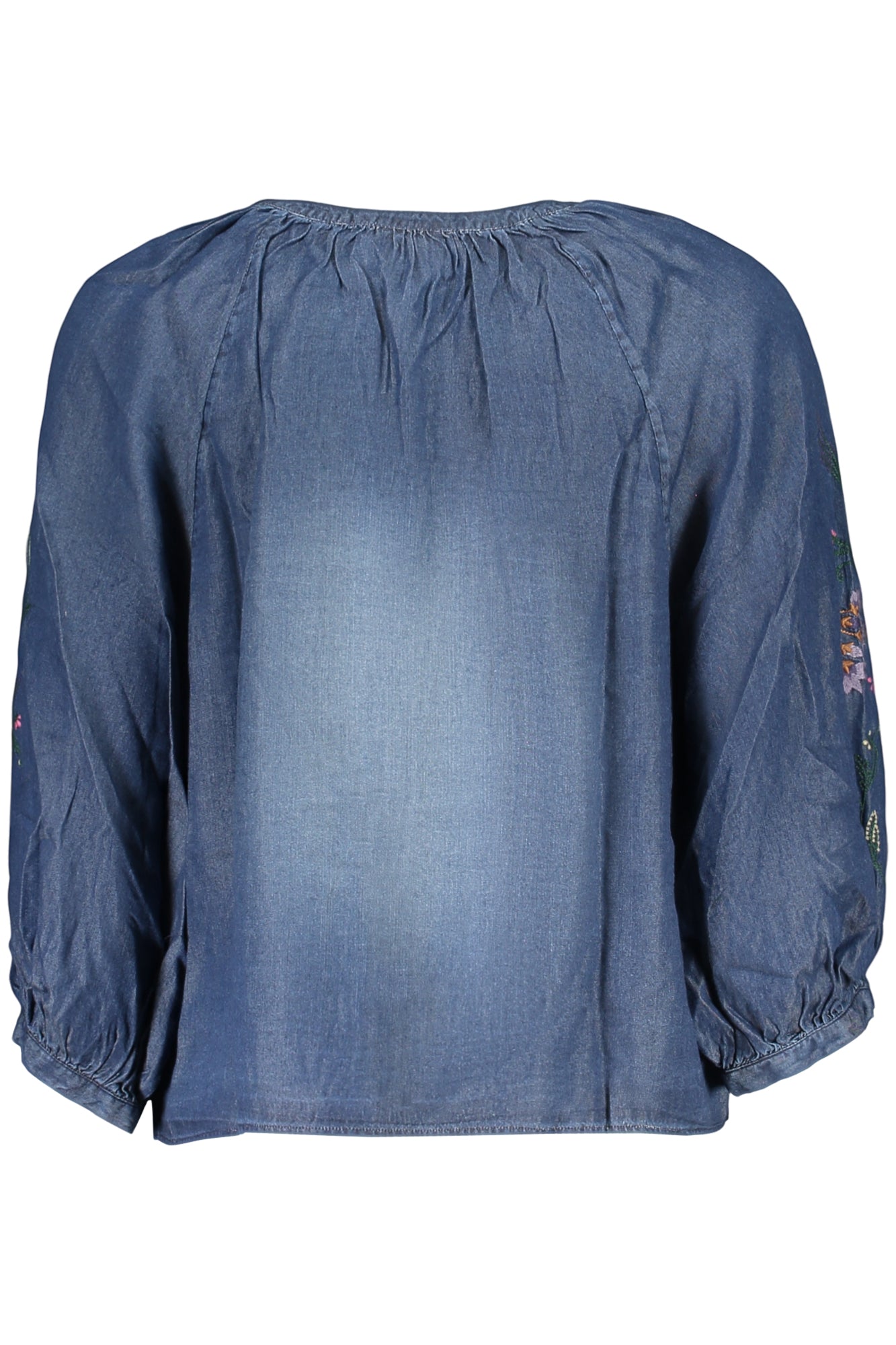 DESIGUAL CAMICIA MANICHE LUNGHE DONNA BLU