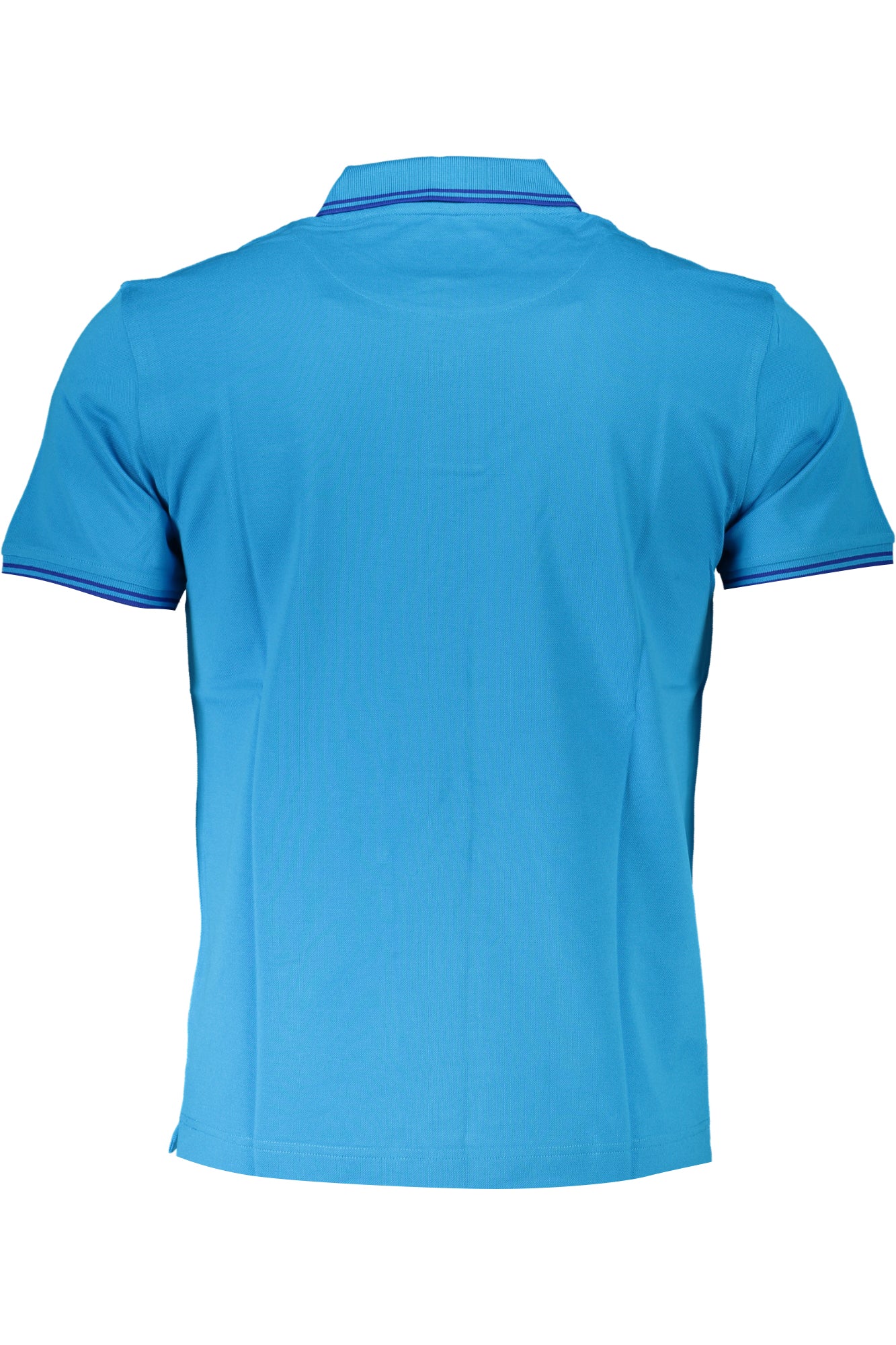 HARMONT & BLAINE POLO MANICHE CORTE UOMO AZZURRO