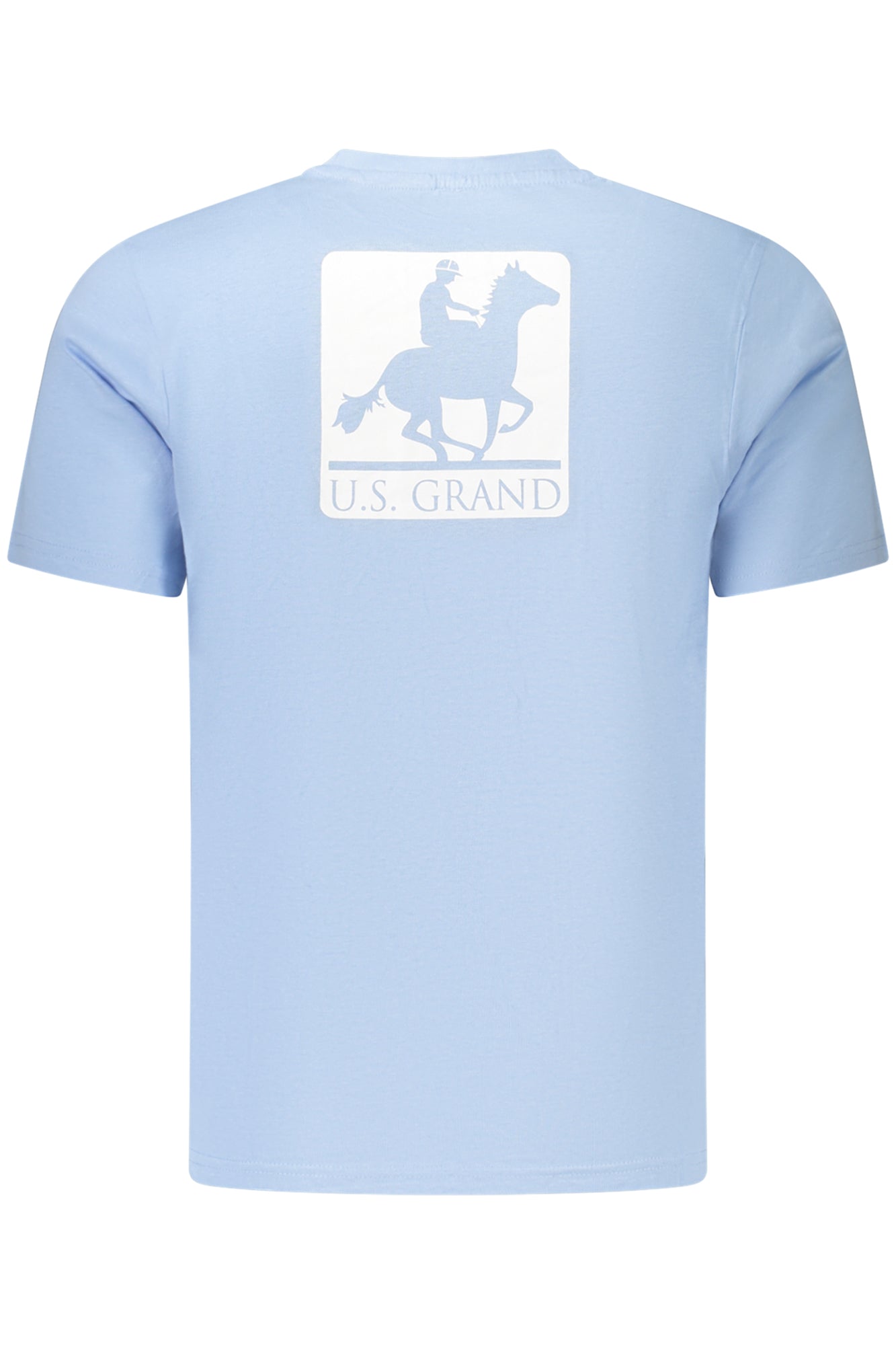 U.S. GRAND T-SHIRT MANICHE CORTE UOMO AZZURRO
