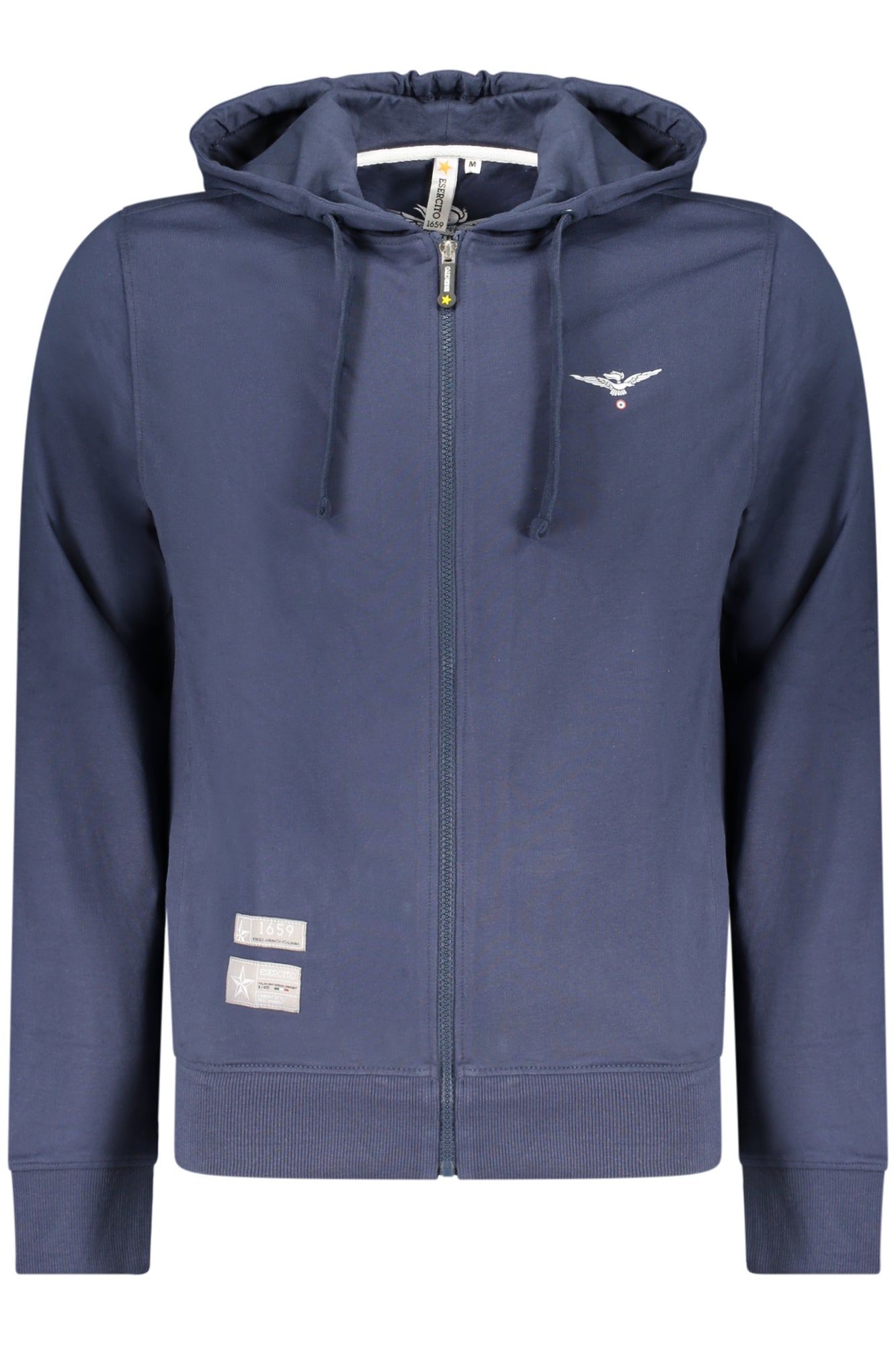 ACCADEMIA MILITARE FELPA CON ZIP UOMO BLU