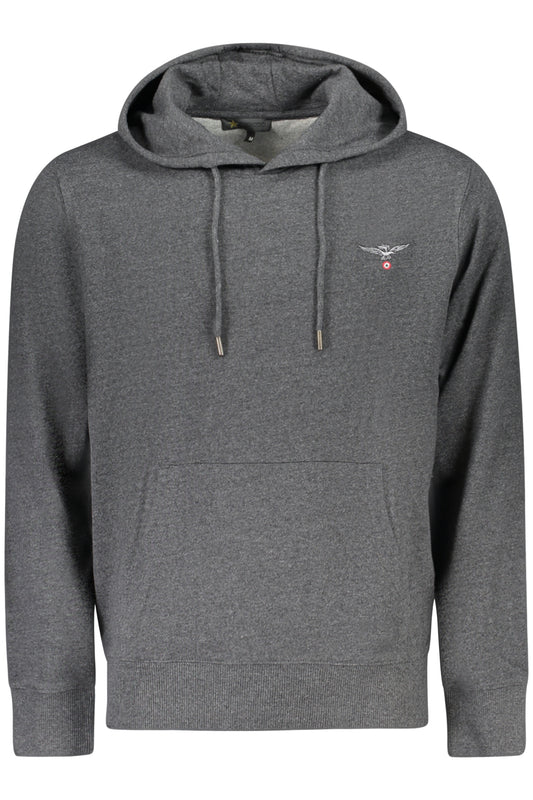 ACCADEMIA MILITARE FELPA CON ZIP UOMO GRIGIO