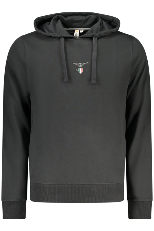 ACCADEMIA MILITARE FELPA SENZA ZIP UOMO NERO