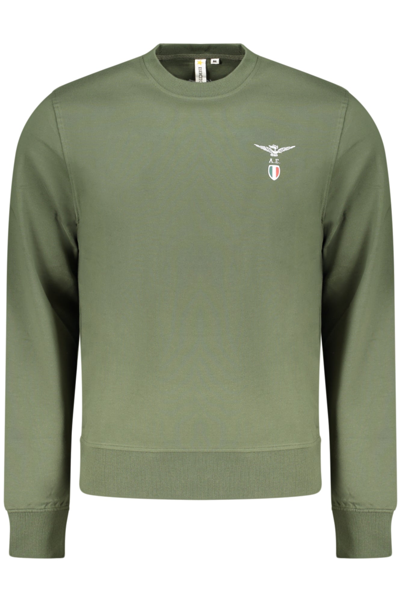 ACCADEMIA MILITARE FELPA SENZA ZIP UOMO VERDE