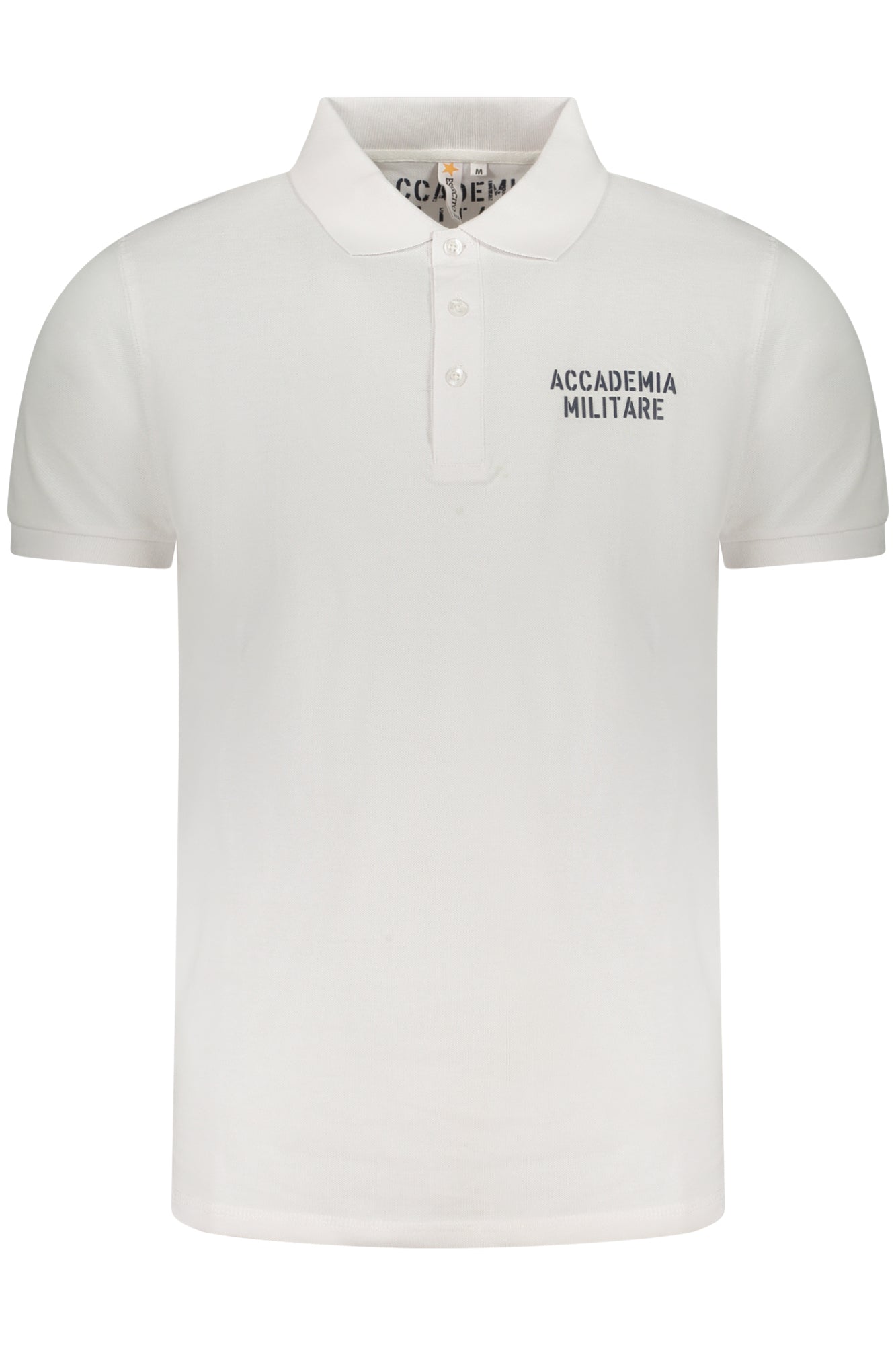 ACCADEMIA MILITARE POLO MANICHE CORTE UOMO BIANCO