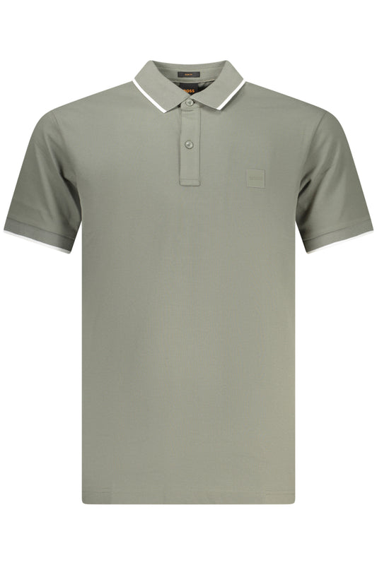 BOSS POLO MANICHE CORTE UOMO VERDE
