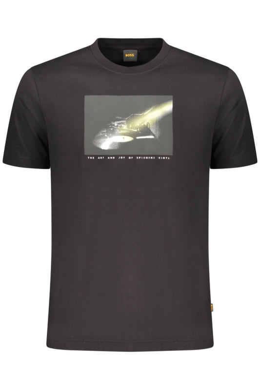 BOSS T-SHIRT MANICHE CORTE UOMO NERO