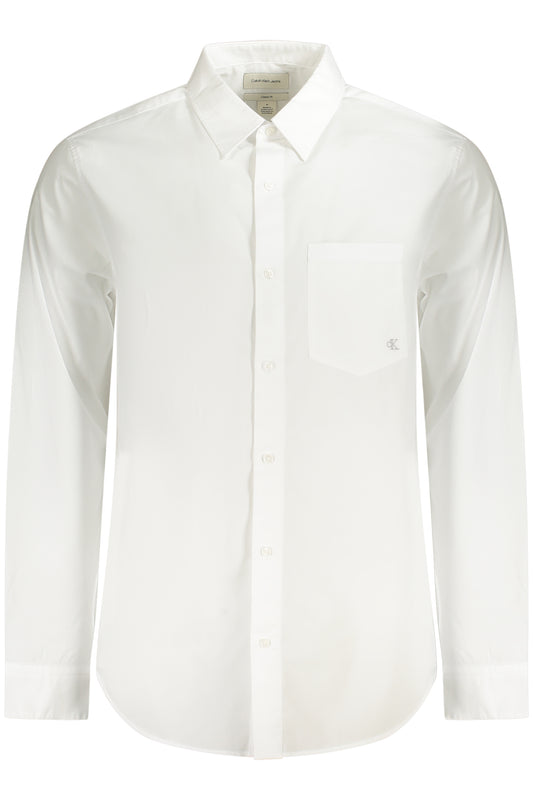 CALVIN KLEIN CAMICIA MANICHE LUNGHE UOMO BIANCO