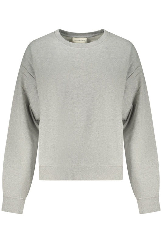 CALVIN KLEIN FELPA SENZA ZIP DONNA GRIGIO