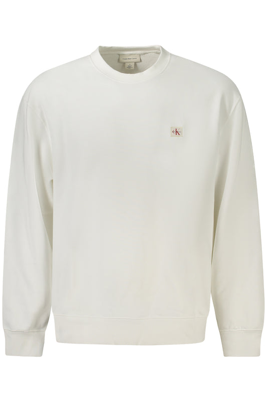 CALVIN KLEIN FELPA SENZA ZIP UOMO BIANCO