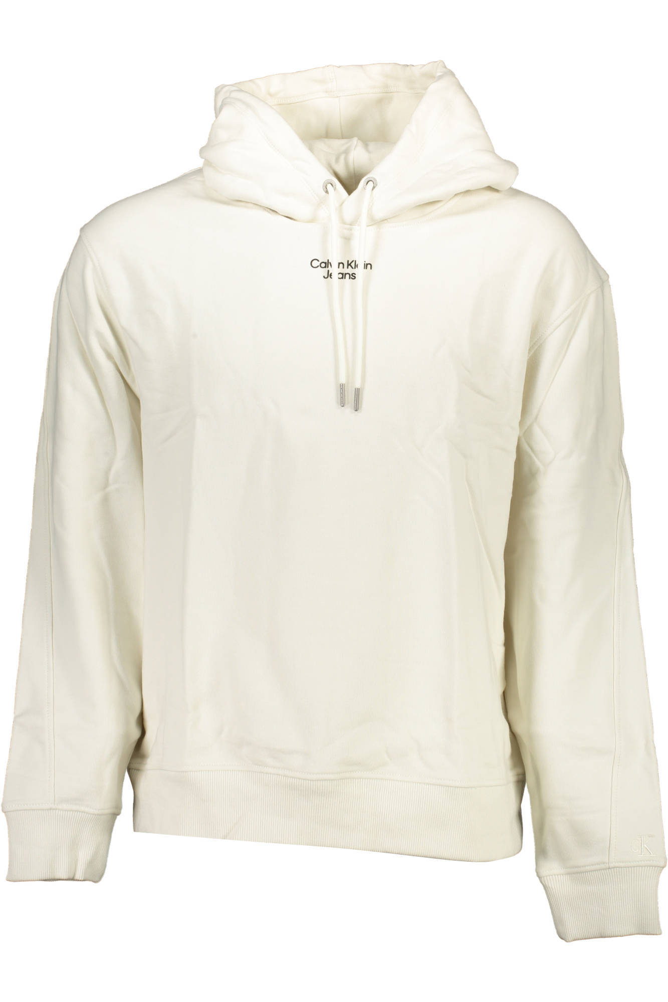 CALVIN KLEIN FELPA SENZA ZIP UOMO BIANCO
