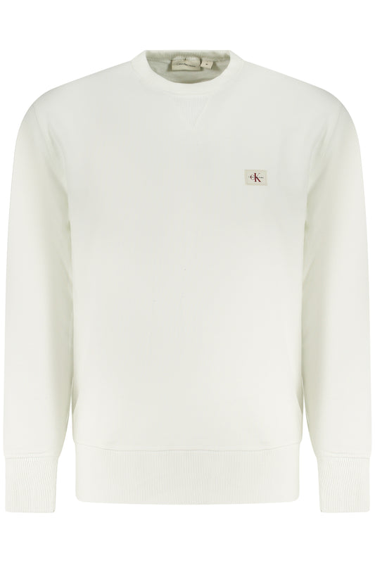 CALVIN KLEIN FELPA SENZA ZIP UOMO BIANCO