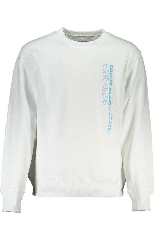 CALVIN KLEIN FELPA SENZA ZIP UOMO BIANCO
