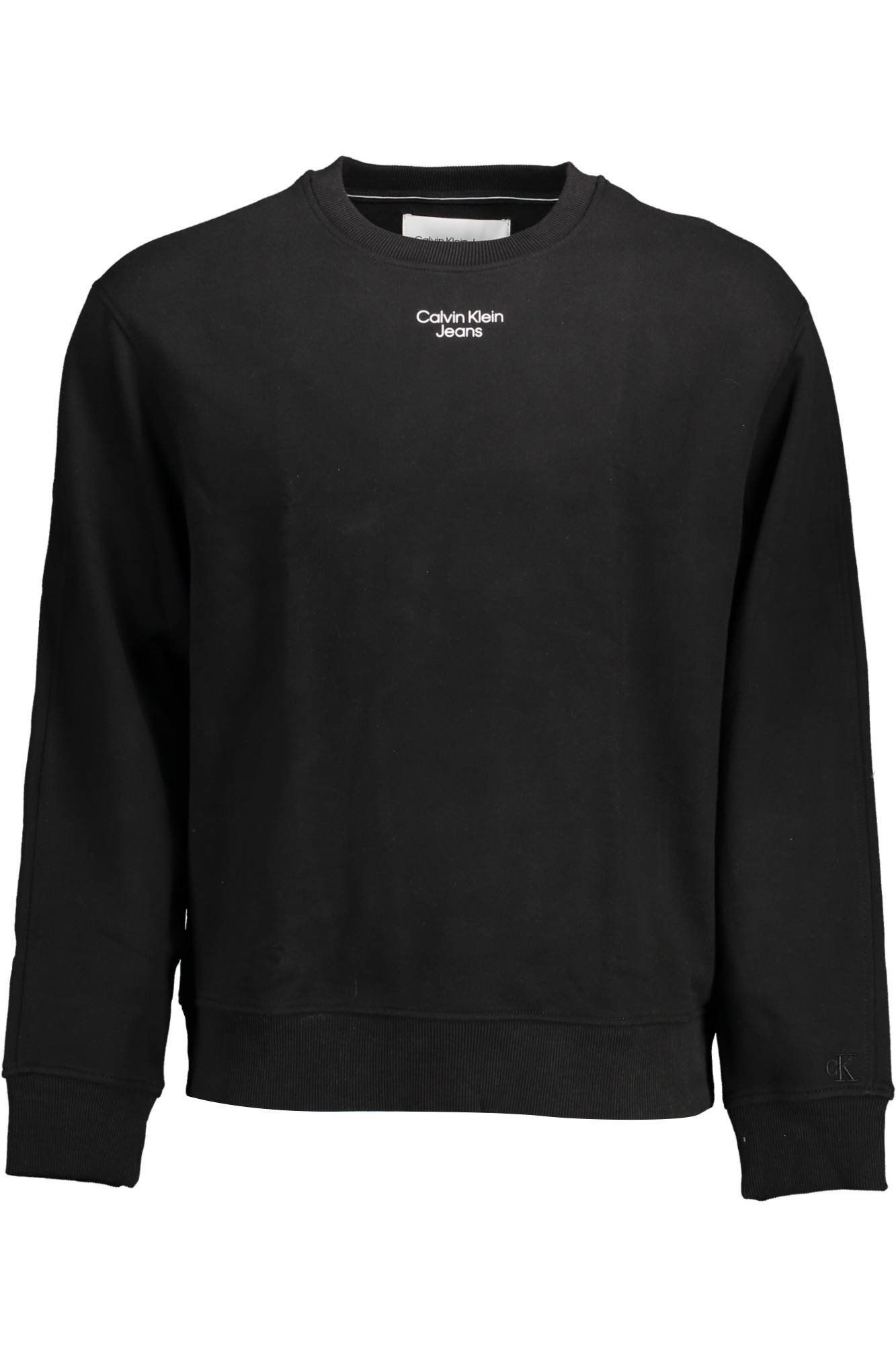 CALVIN KLEIN FELPA SENZA ZIP UOMO NERO