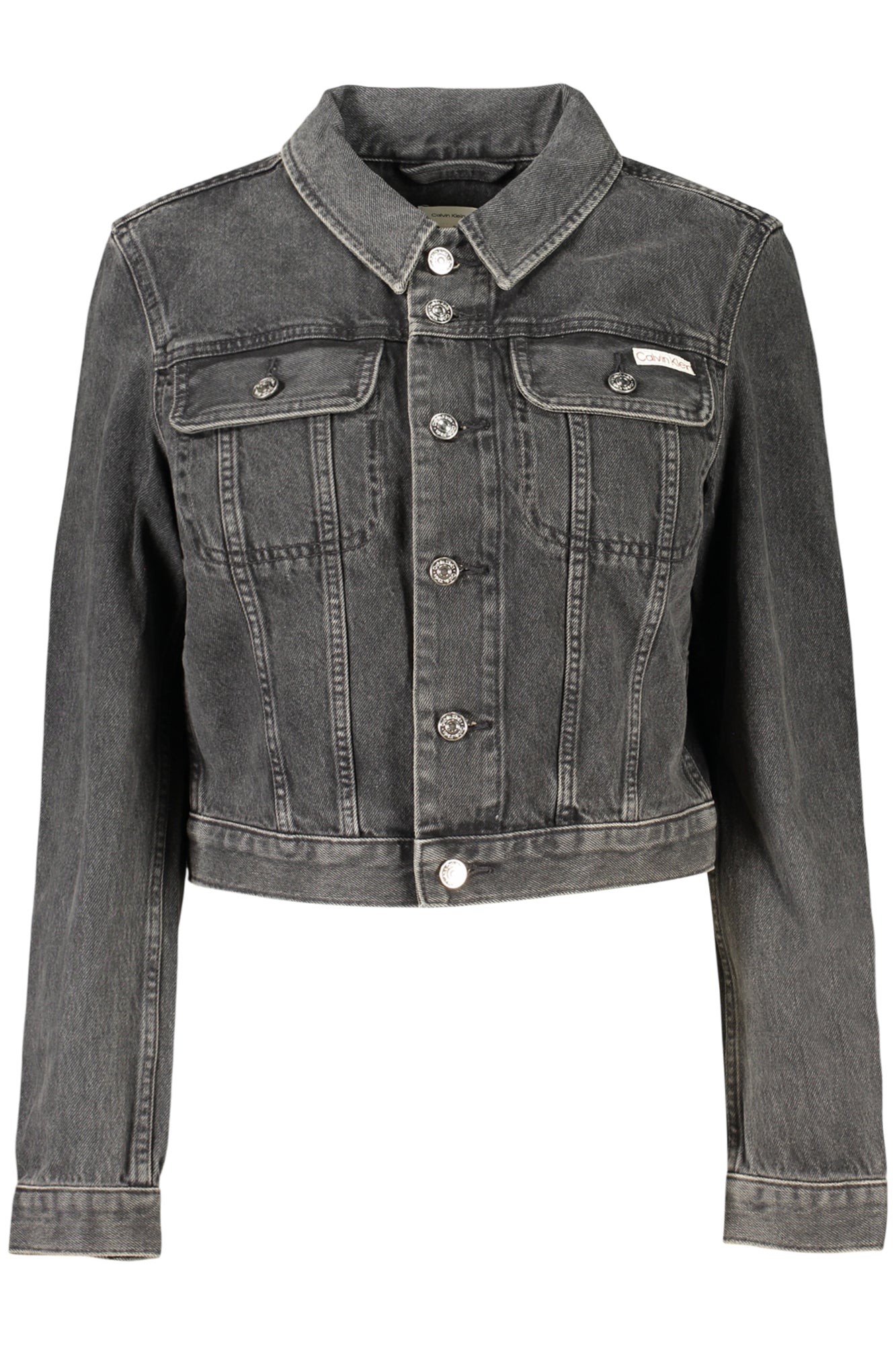 CALVIN KLEIN GIUBBOTTO IN JEANS DONNA NERO