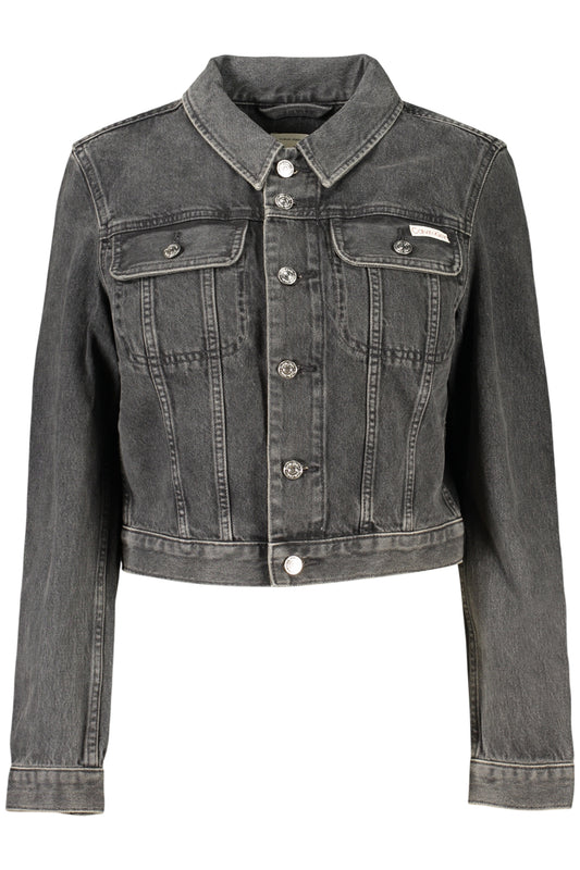 CALVIN KLEIN GIUBBOTTO IN JEANS DONNA NERO