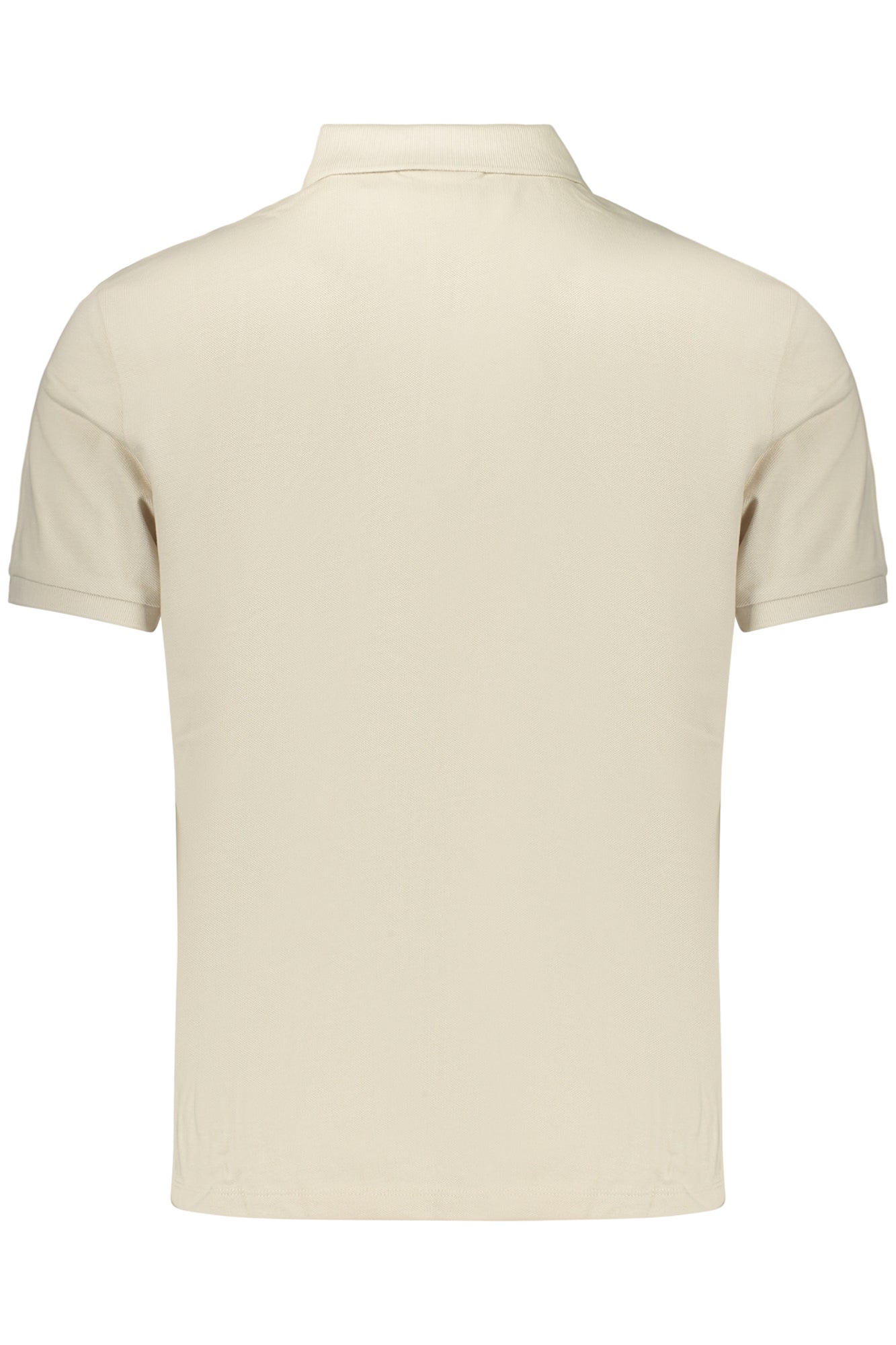CALVIN KLEIN POLO MANICHE CORTE UOMO BEIGE