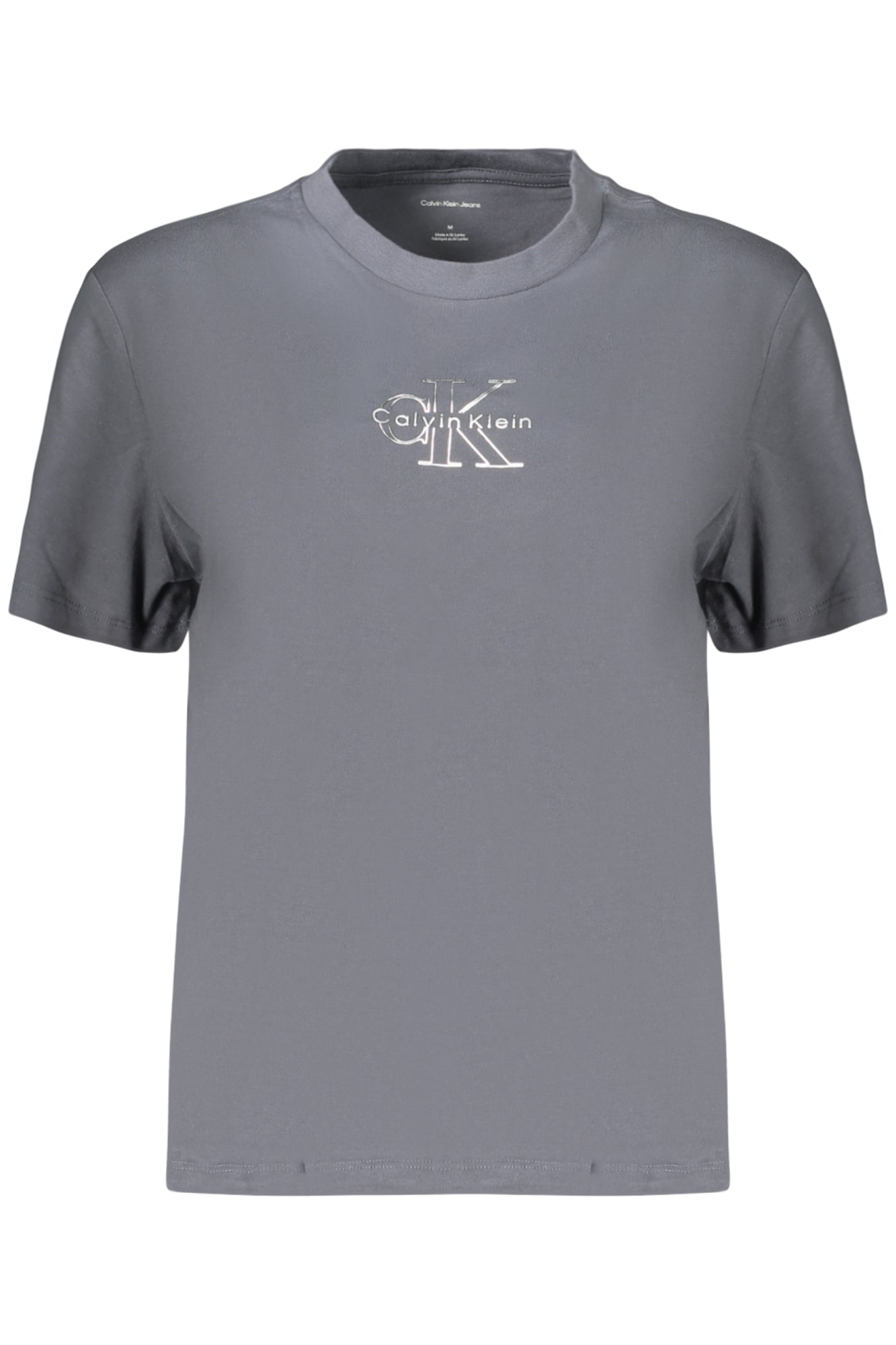 CALVIN KLEIN T-SHIRT MANICHE CORTE DONNA BLU