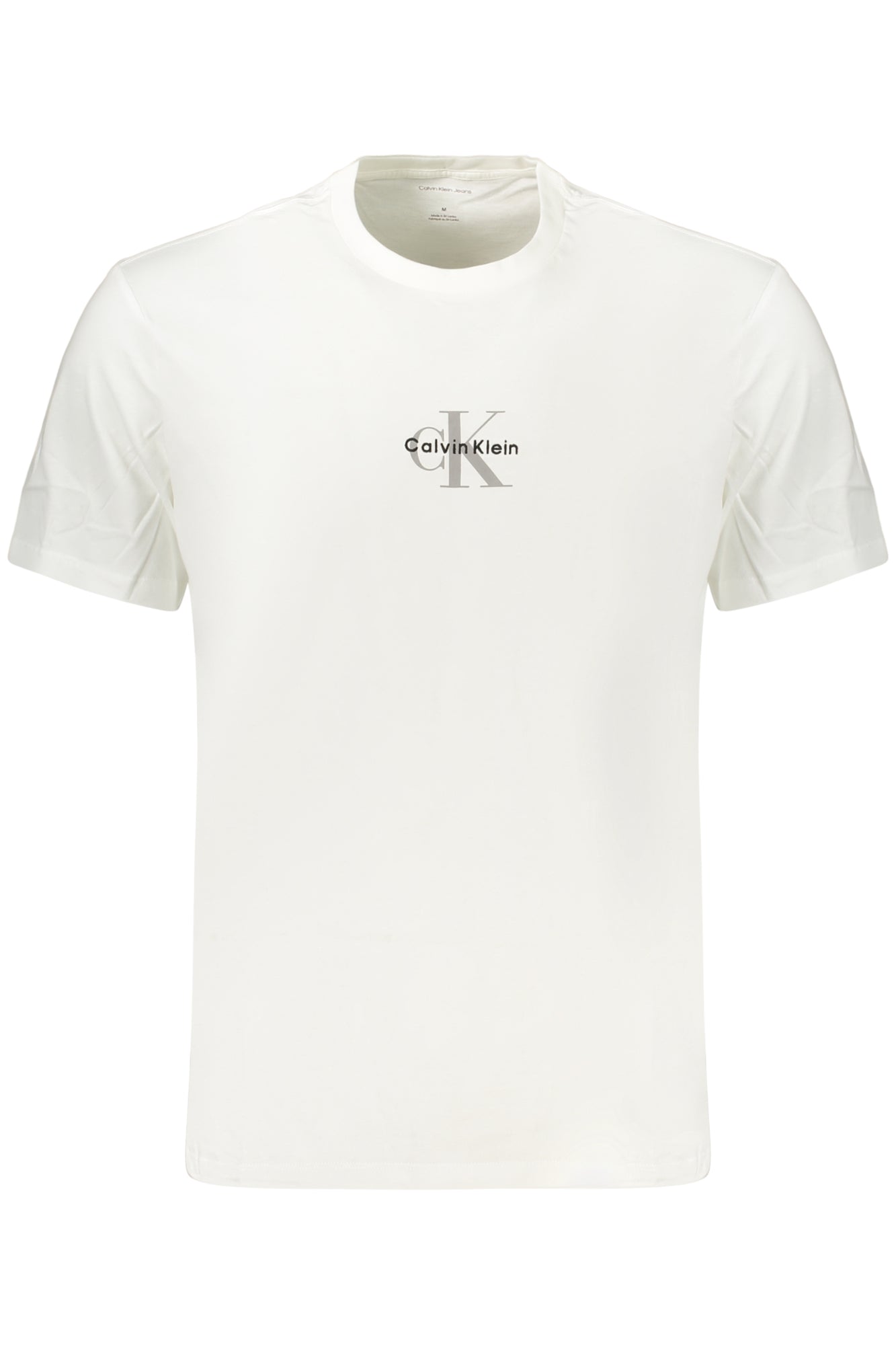 CALVIN KLEIN T-SHIRT MANICHE CORTE UOMO BIANCO