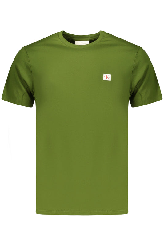 CALVIN KLEIN T-SHIRT MANICHE CORTE UOMO VERDE