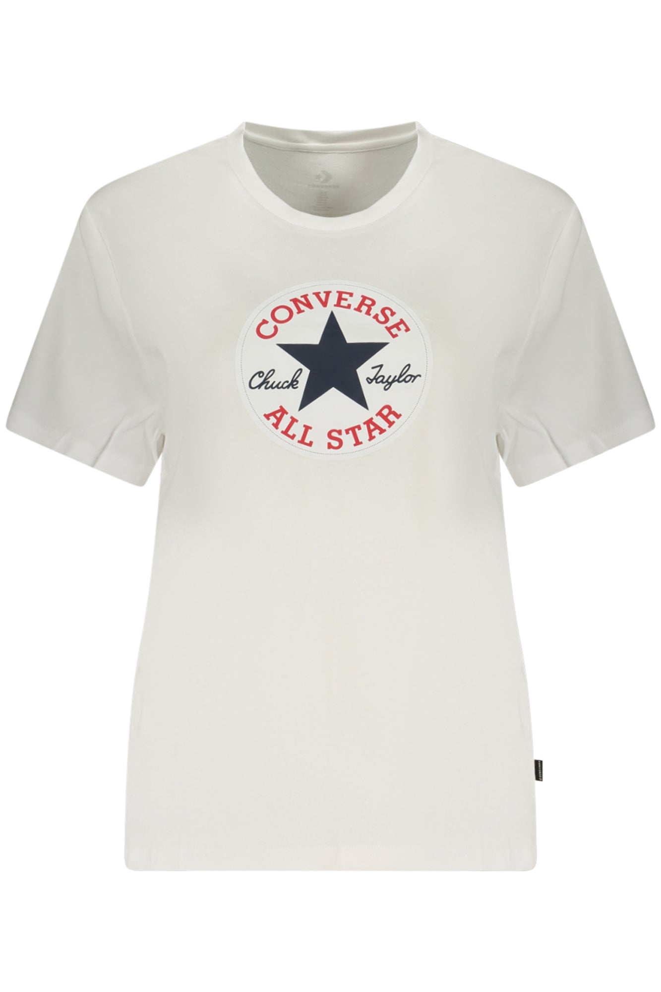 CONVERSE T-SHIRT MANICHE CORTE DONNA BIANCO