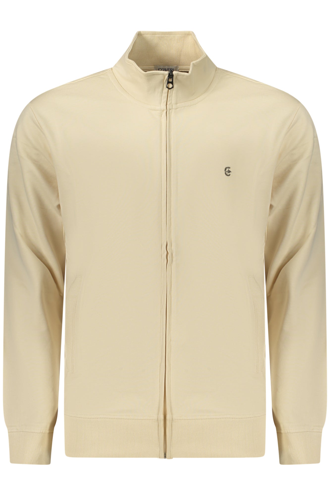 COVERI MOVING FELPA CON ZIP UOMO BEIGE