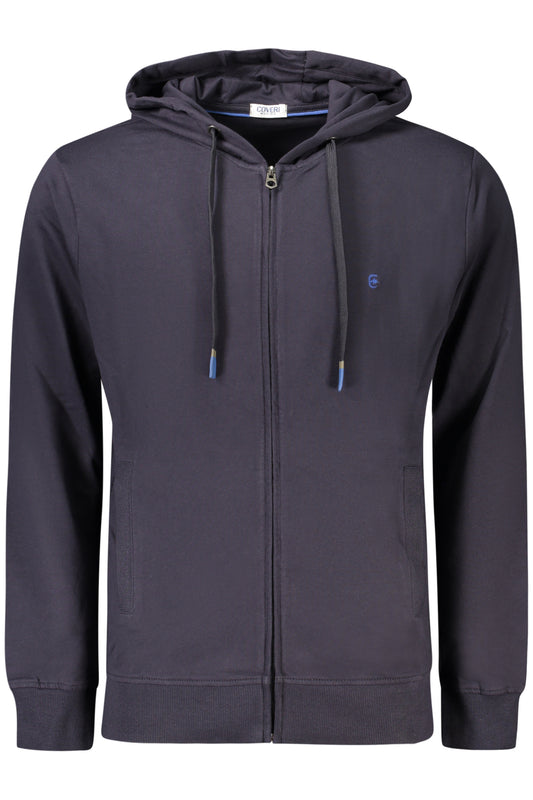 COVERI MOVING FELPA CON ZIP UOMO BLU