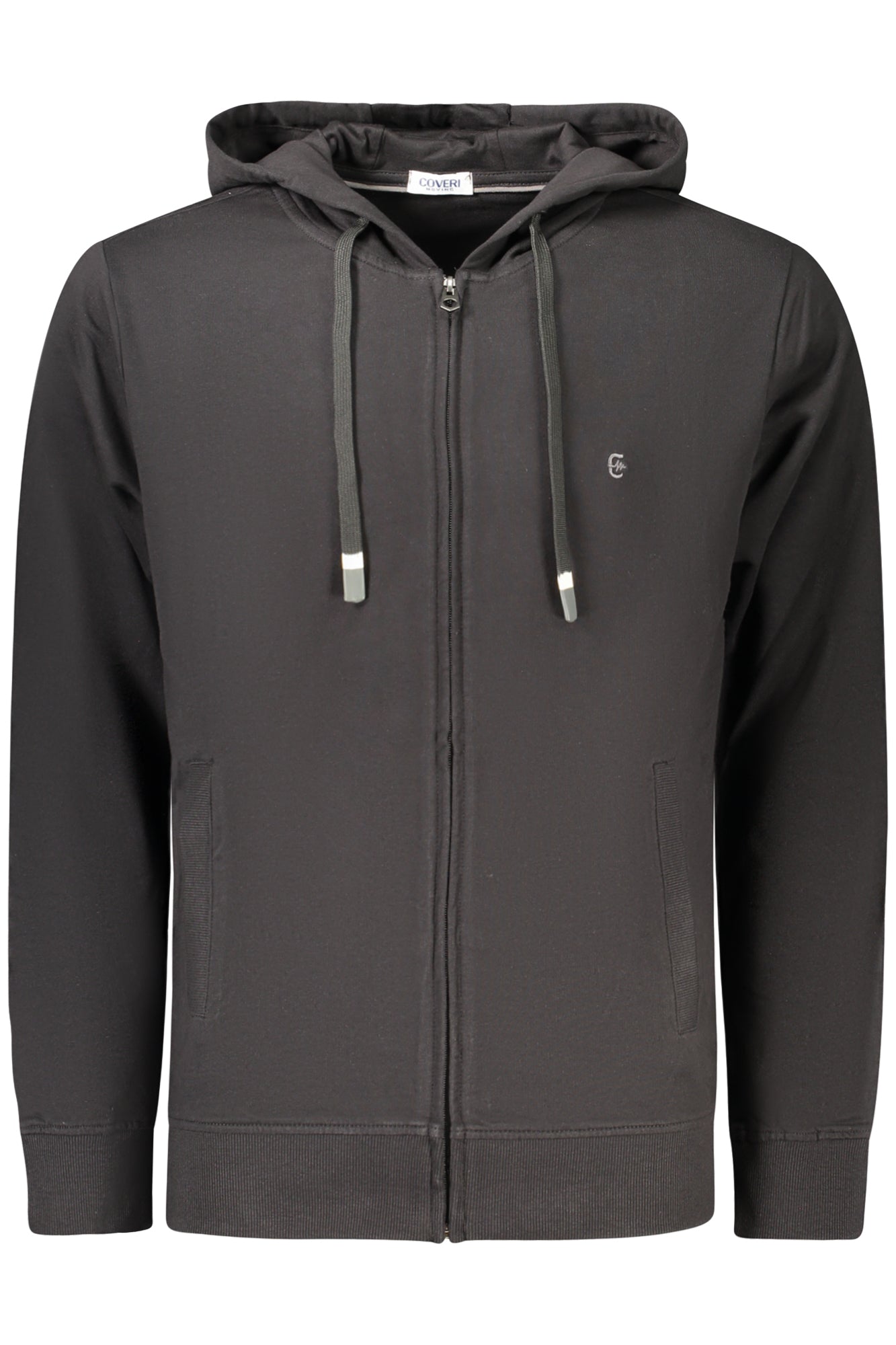 COVERI MOVING FELPA CON ZIP UOMO NERO