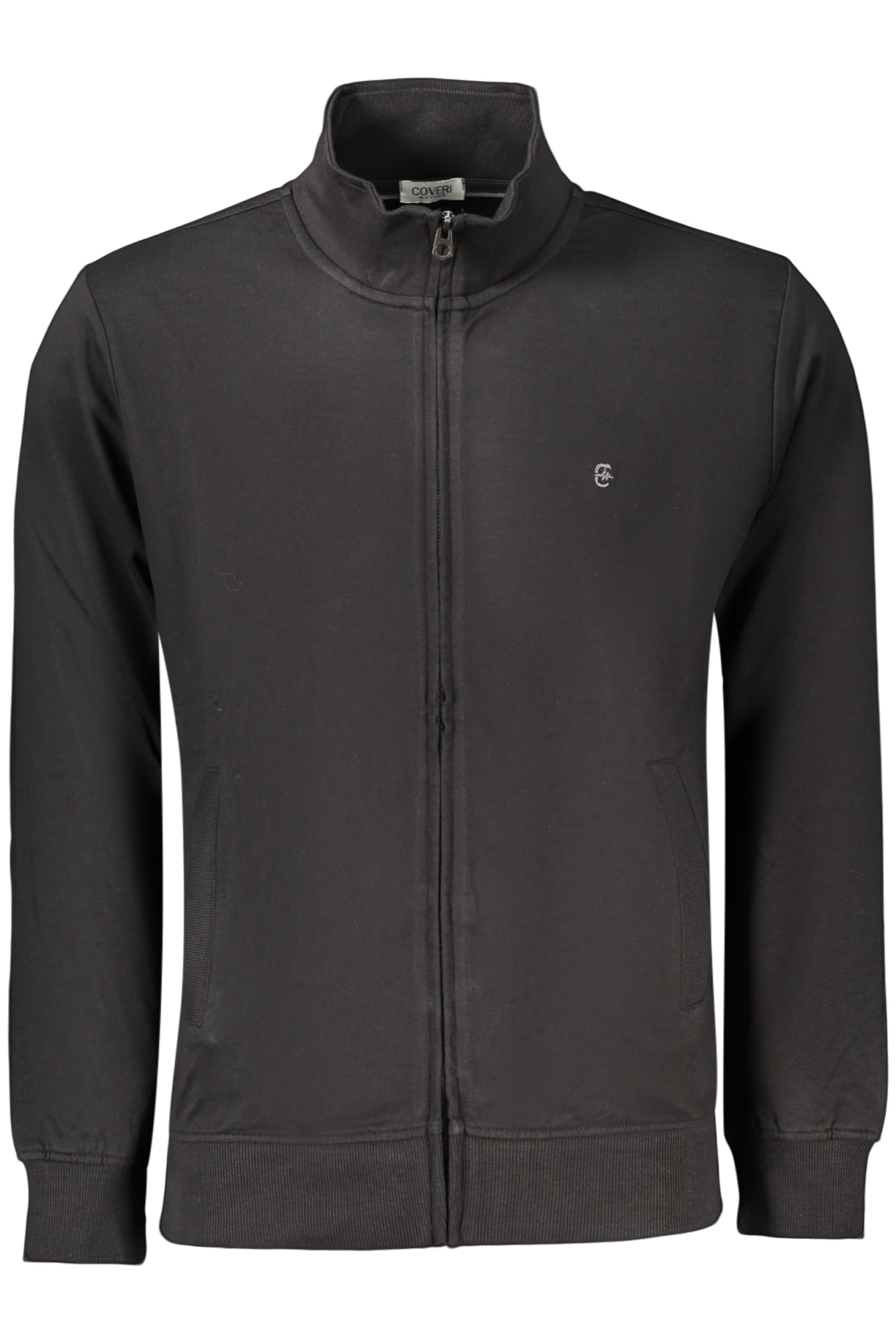 COVERI MOVING FELPA CON ZIP UOMO NERO