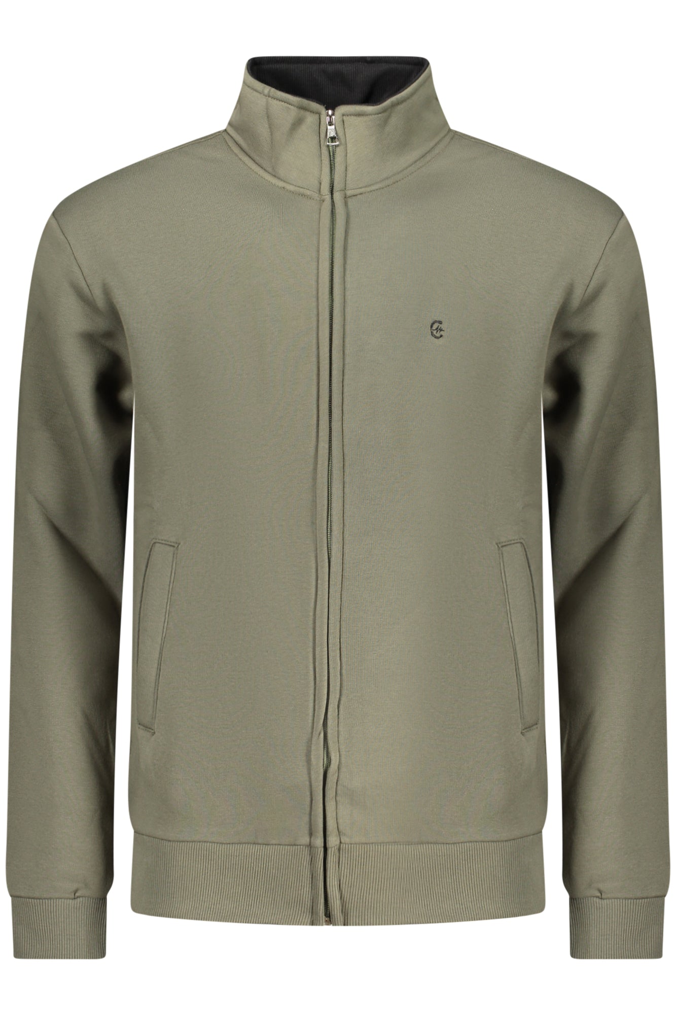 COVERI MOVING FELPA CON ZIP UOMO VERDE