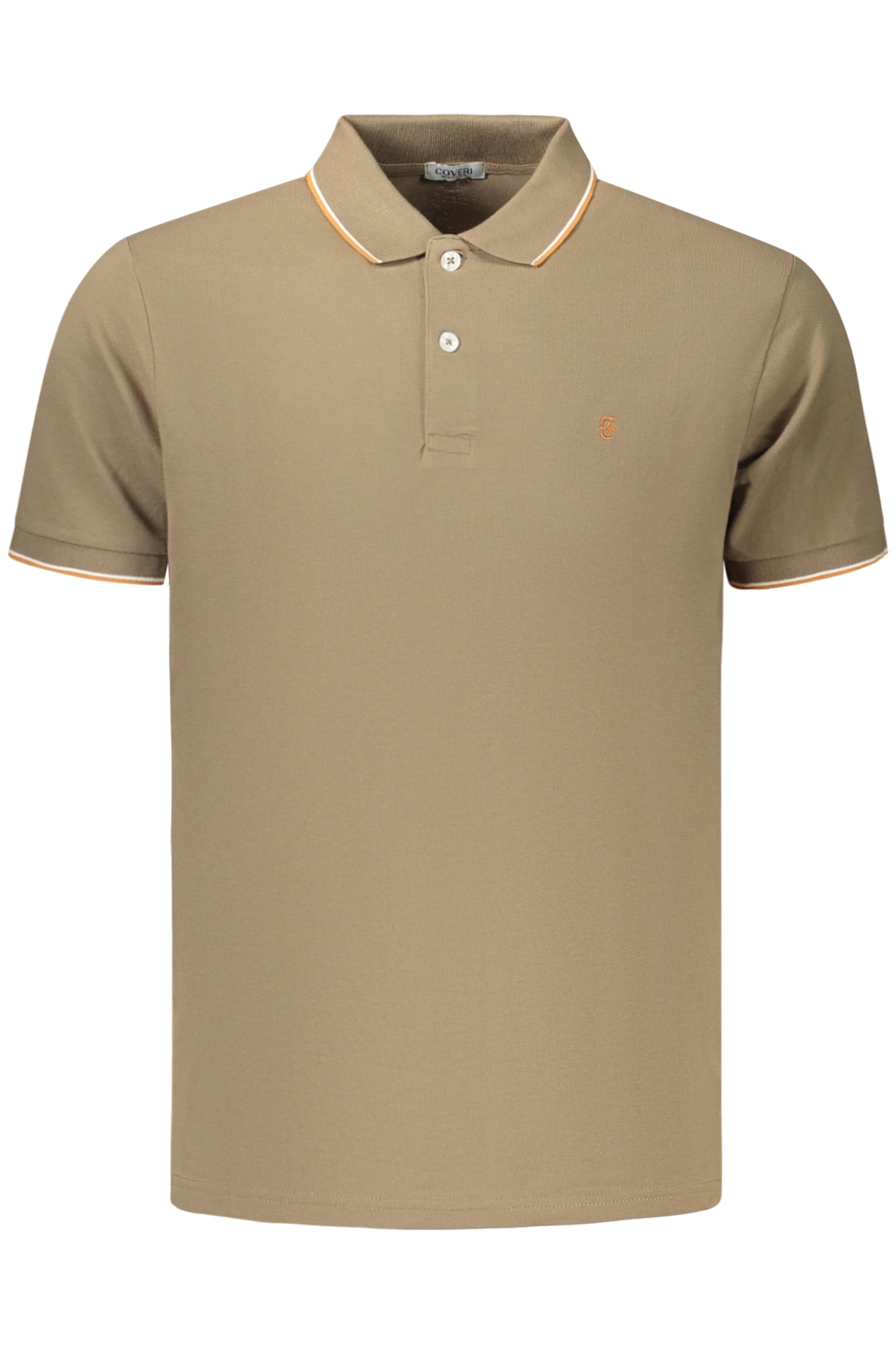COVERI MOVING POLO MANICHE CORTE UOMO MARRONE