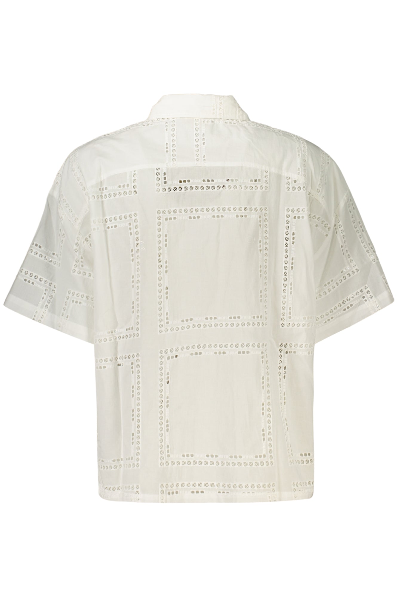 DESIGUAL CAMICIA MANICHE CORTE DONNA BIANCO