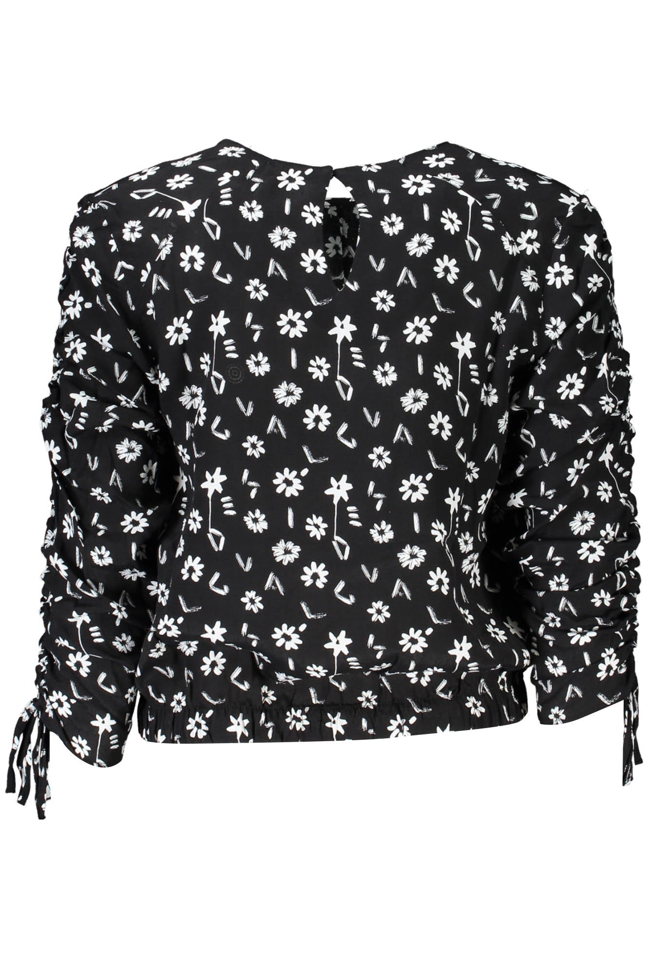 DESIGUAL CAMICIA MANICHE LUNGHE DONNA NERO