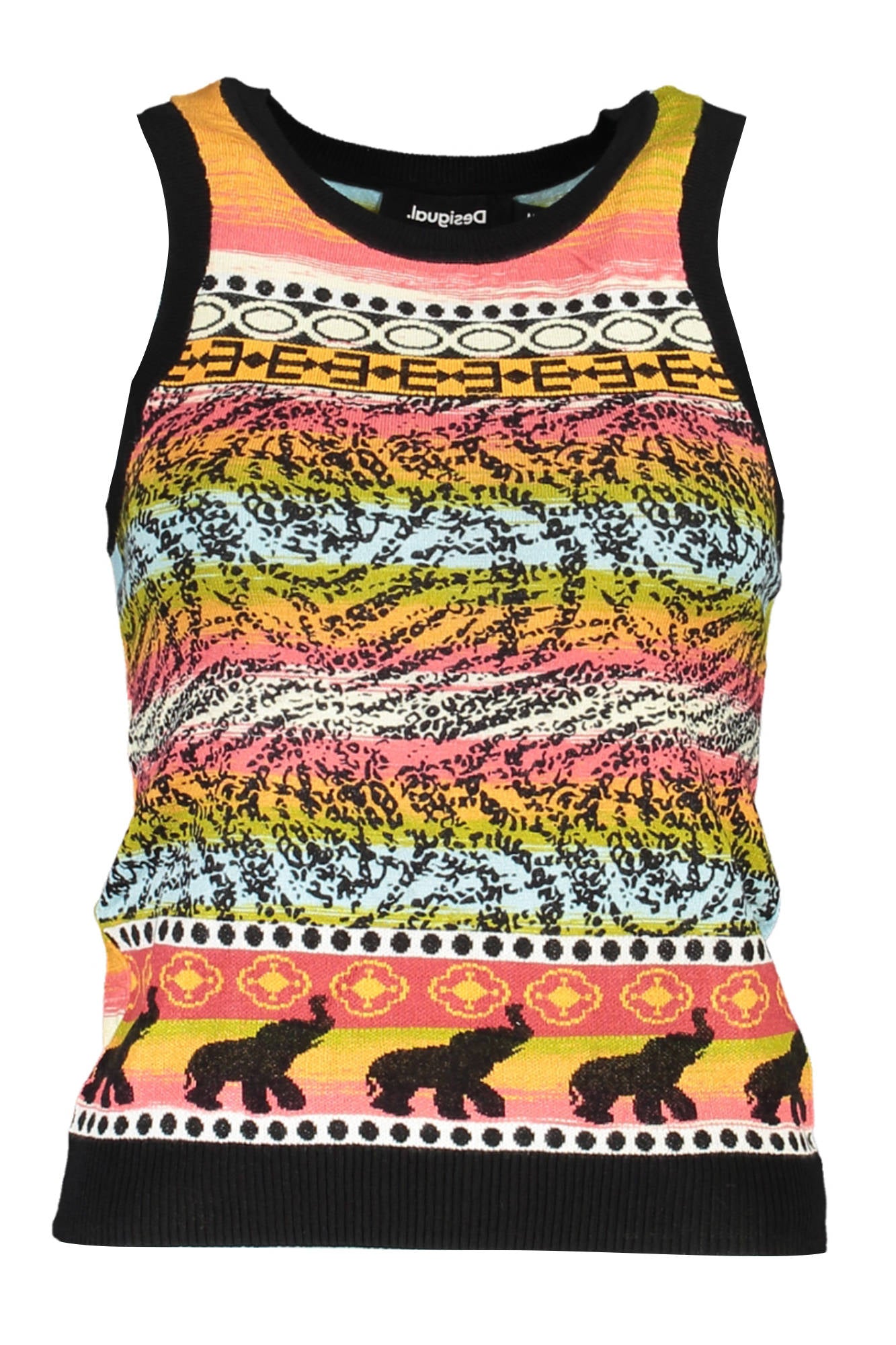 DESIGUAL CANOTTA DONNA NERO
