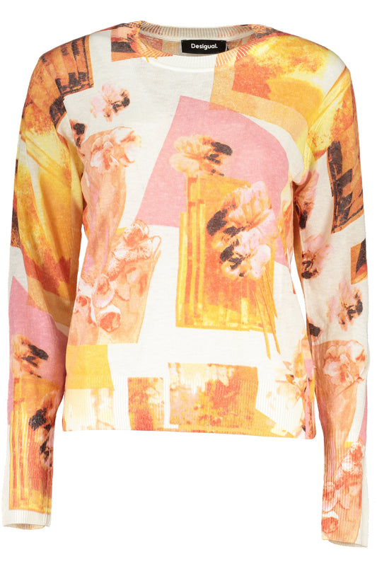 DESIGUAL MAGLIA DONNA BIANCO