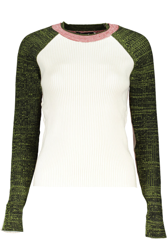 DESIGUAL MAGLIA DONNA BIANCO