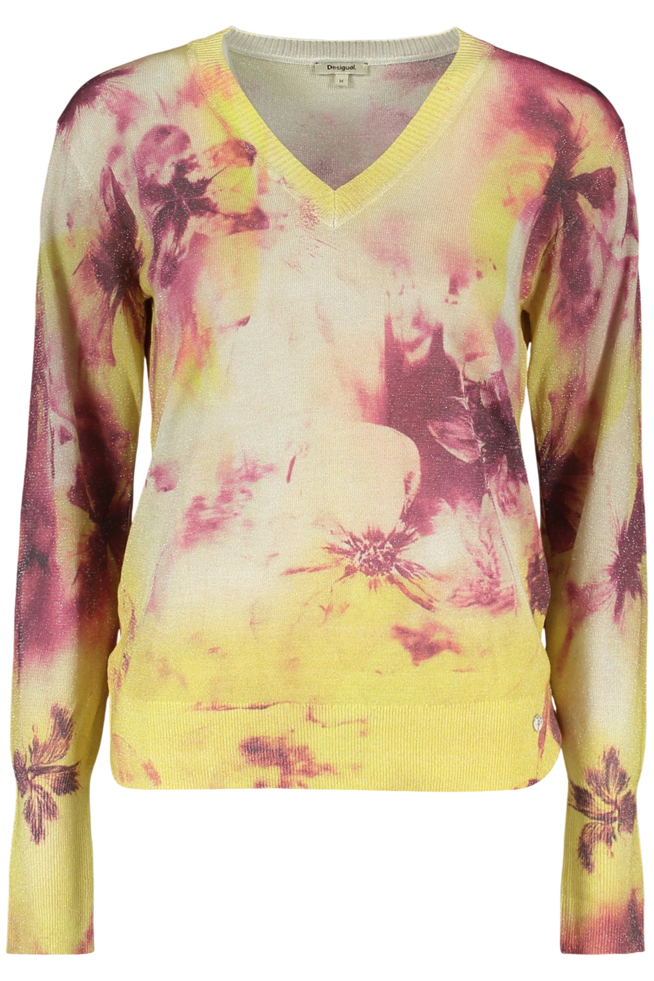 DESIGUAL MAGLIA DONNA GIALLO