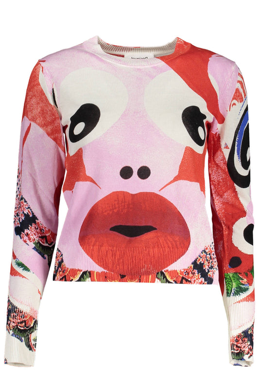 DESIGUAL MAGLIA DONNA ROSA