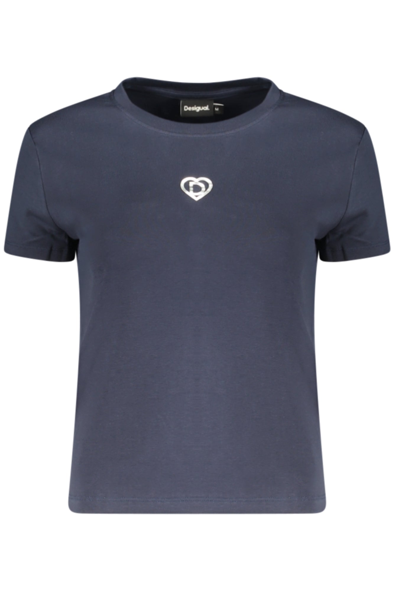 DESIGUAL T-SHIRT MANICHE CORTE DONNA BLU