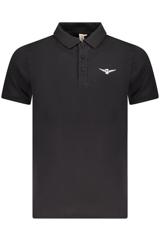 ESERCITO 1659 POLO MANICHE CORTE UOMO NERO