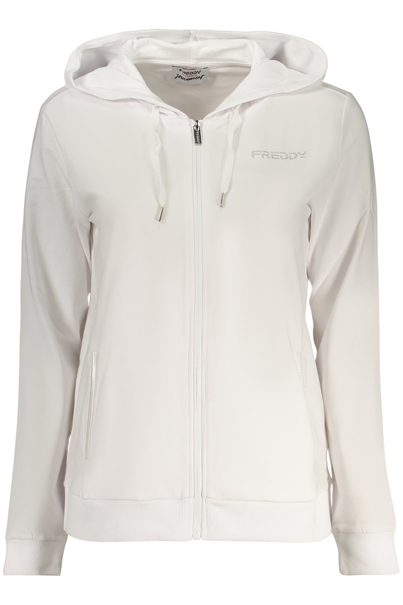 FREDDY FELPA CON ZIP DONNA BIANCO