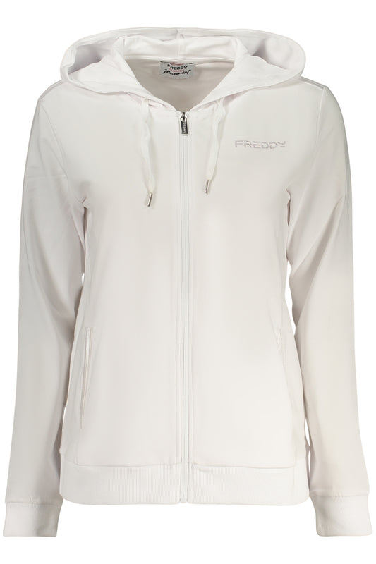 FREDDY FELPA CON ZIP DONNA BIANCO