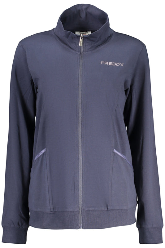 FREDDY FELPA CON ZIP DONNA BLU