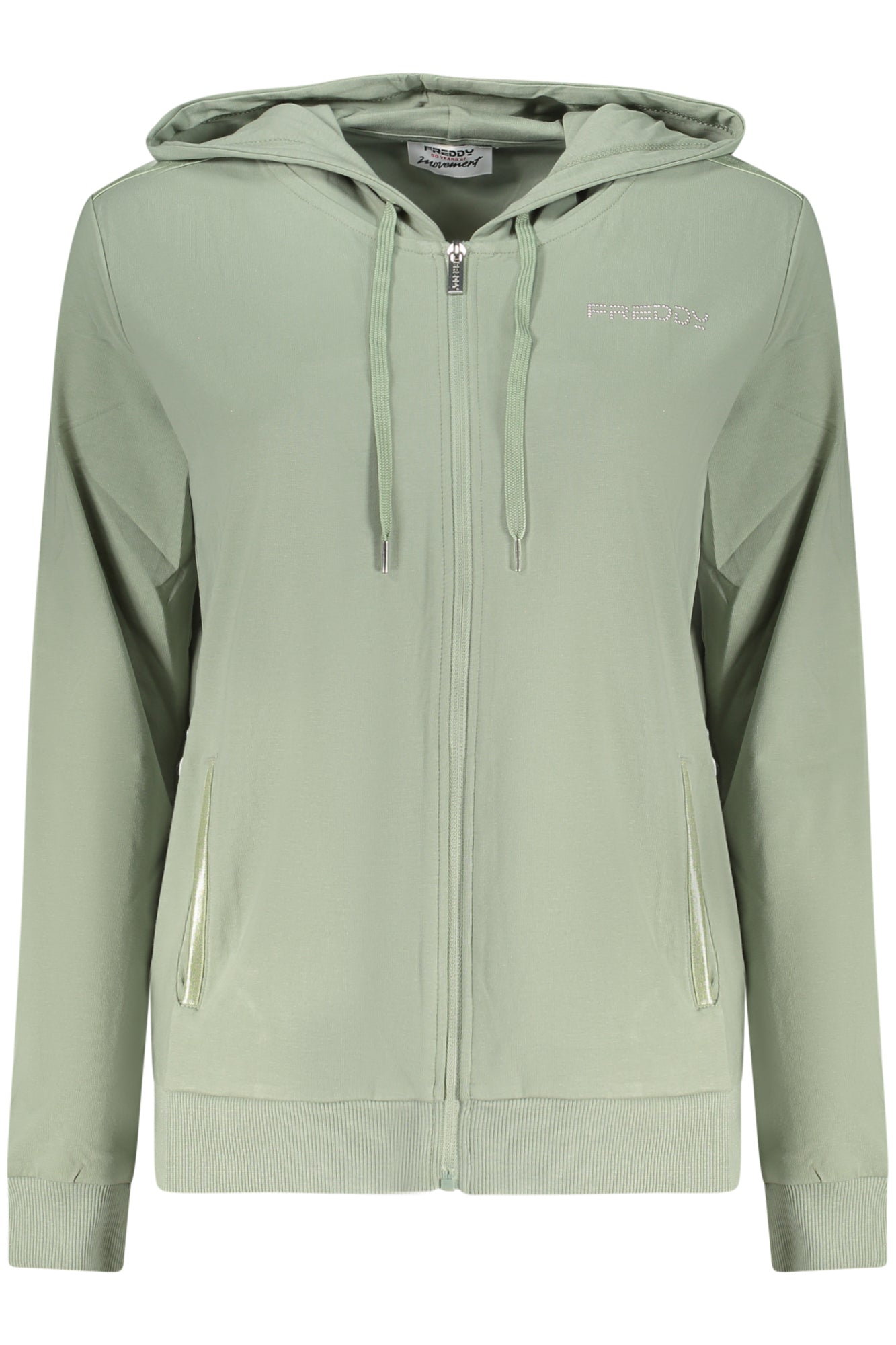 FREDDY FELPA CON ZIP DONNA VERDE