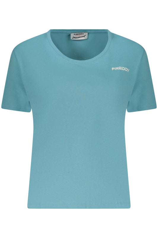 FREDDY T-SHIRT MANICHE CORTE DONNA AZZURRO