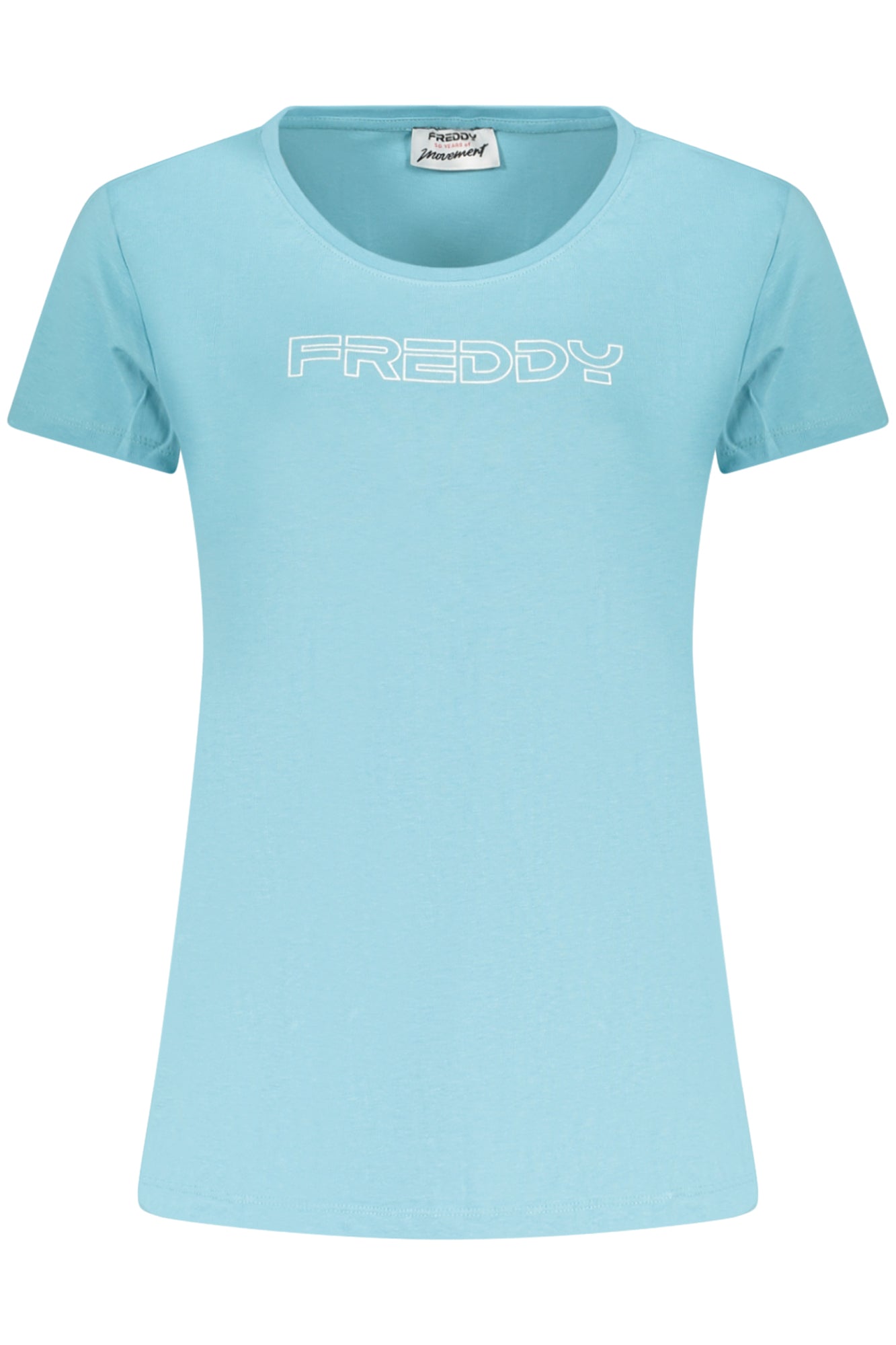 FREDDY T-SHIRT MANICHE CORTE DONNA AZZURRO