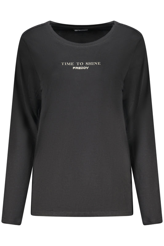 FREDDY T-SHIRT MANICHE LUNGHE DONNA NERO