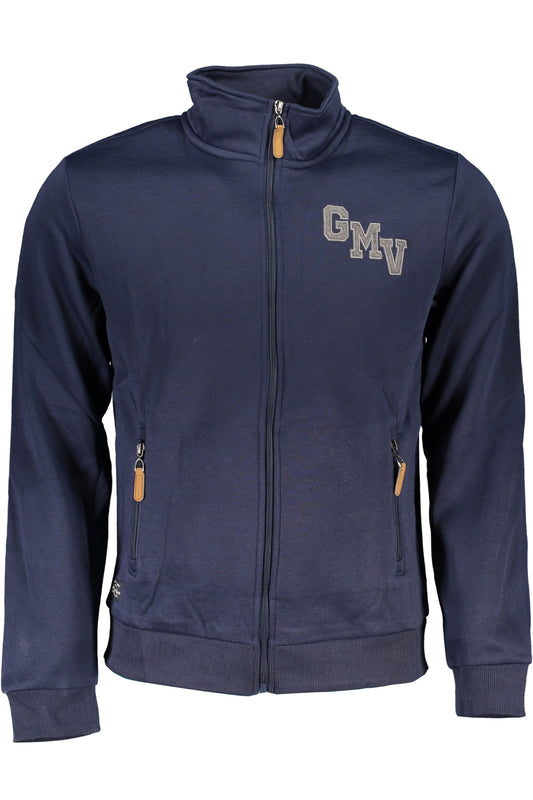 GIAN MARCO VENTURI FELPA CON ZIP UOMO BLU