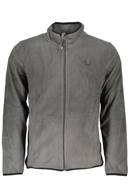 GIAN MARCO VENTURI FELPA CON ZIP UOMO GRIGIO