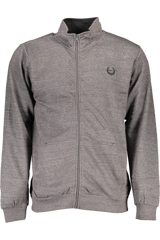 GIAN MARCO VENTURI FELPA CON ZIP UOMO GRIGIO